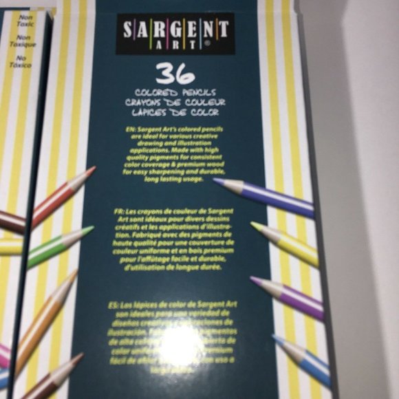 Sargent Art 36 Assorted Colored Pencils 7" Sharpened NonToxic Illustrate Drawing - Picture 4 of 12